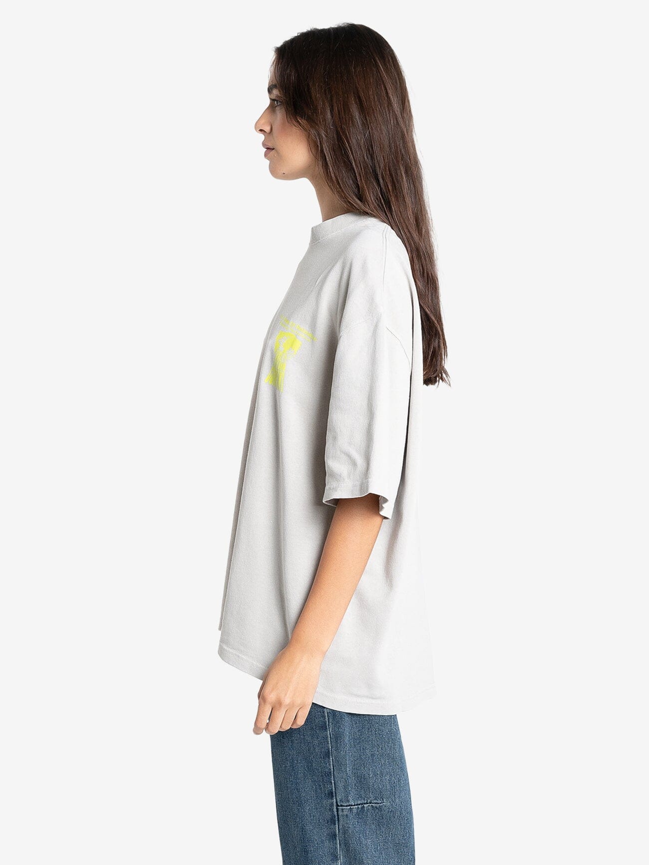 Earths Services Oversized Tee - Oyster Grey 4