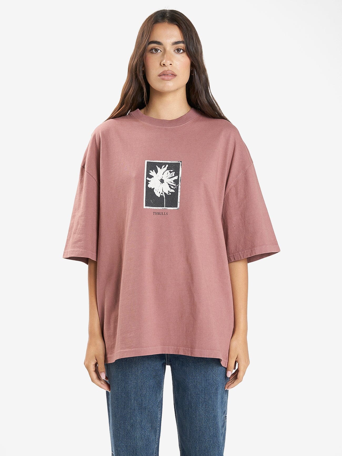 Dark Cosmos Oversized Tee - Burlwood 4