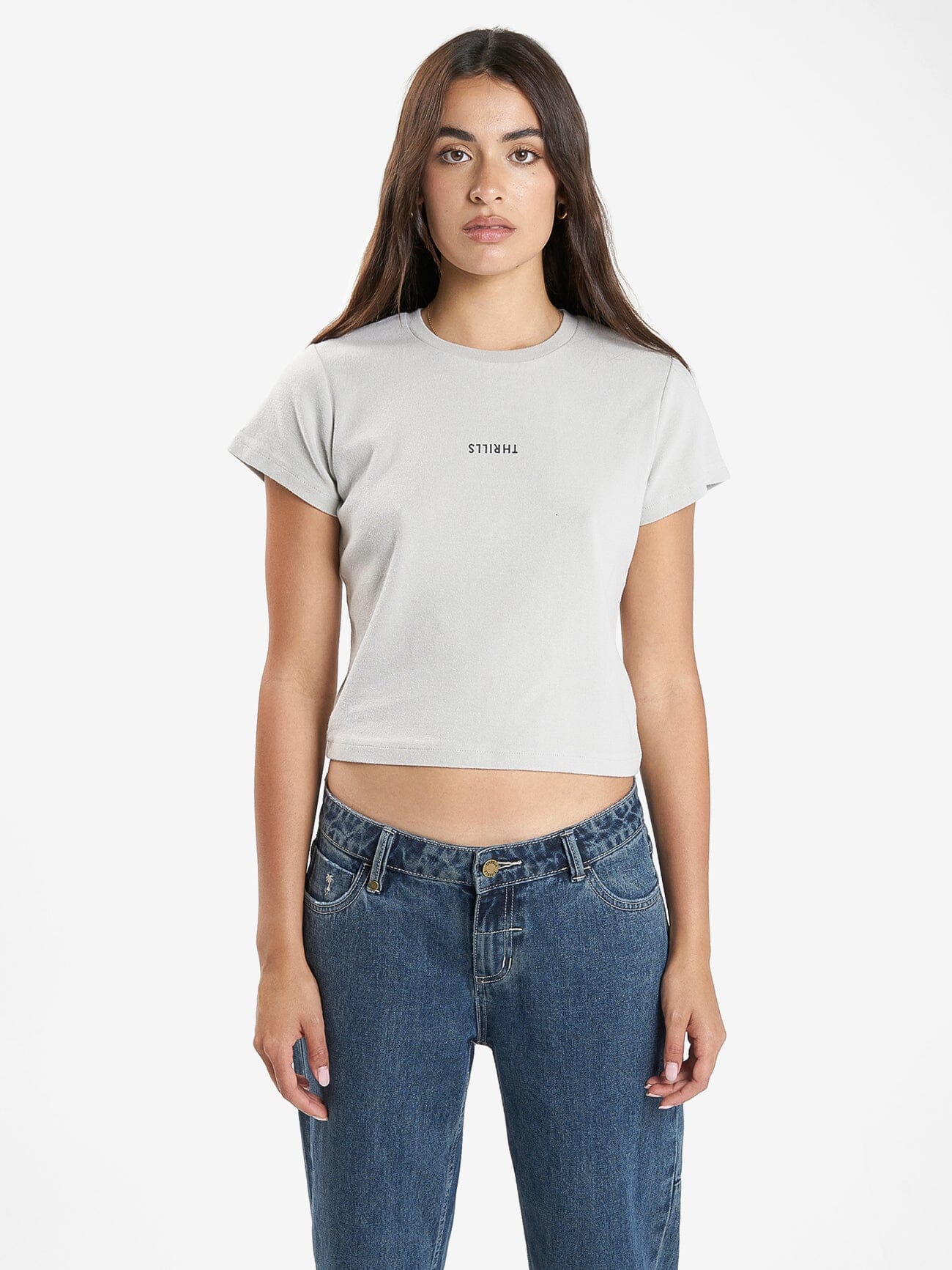 Minimal Thrills Mini Tee - Oyster Grey 4