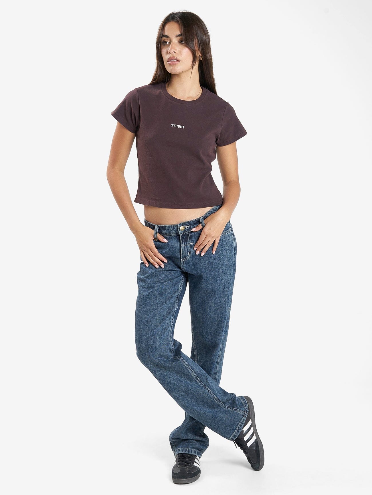 Minimal Thrills Mini Tee - Deep Plum 4