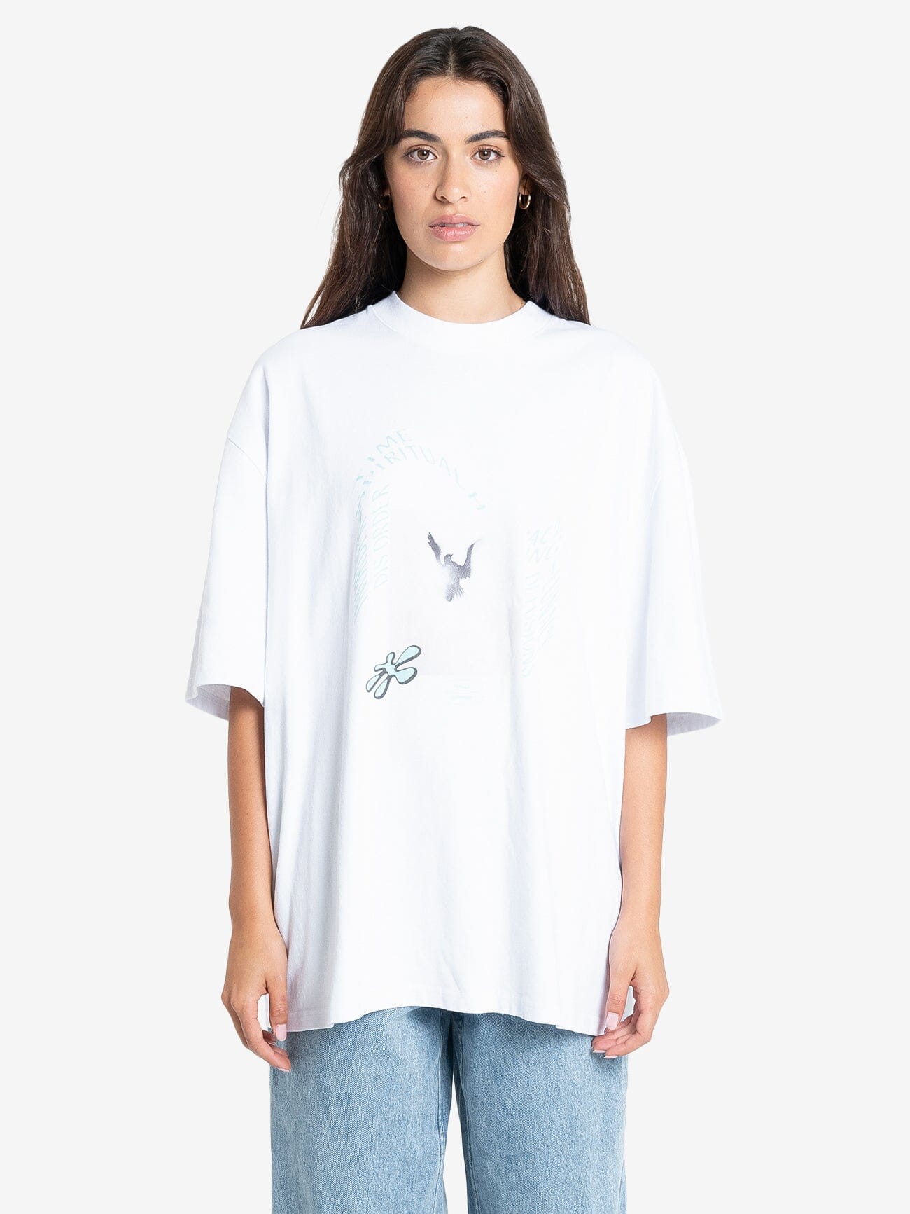 Warped Delusions Oversized Tee - White 4