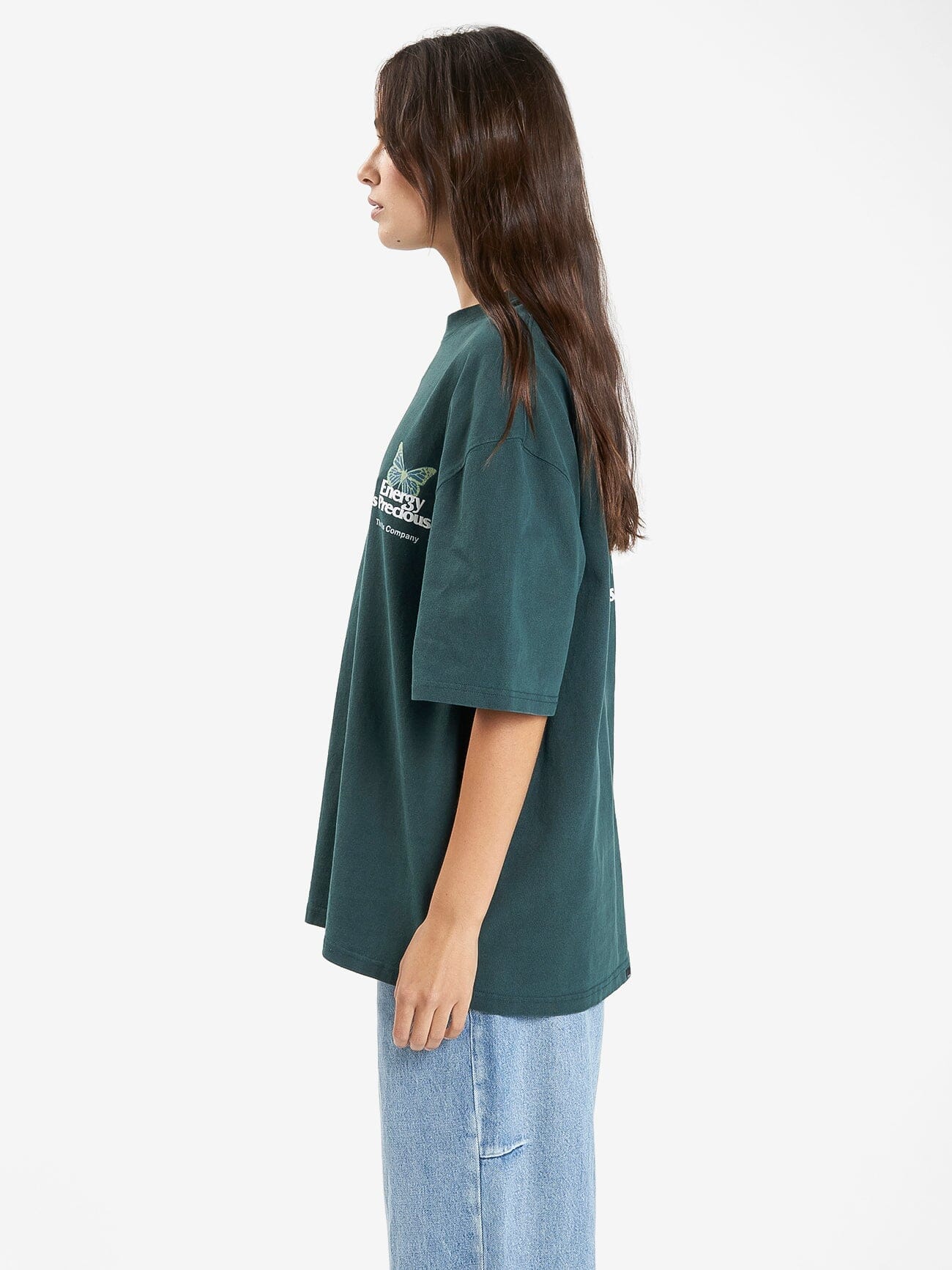 Energy is Precious Oversized Tee - Dark Jade 4