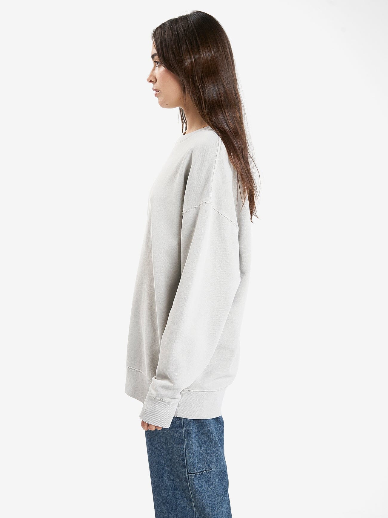 Minimal Thrills Slouch Crew - Oyster Grey 4