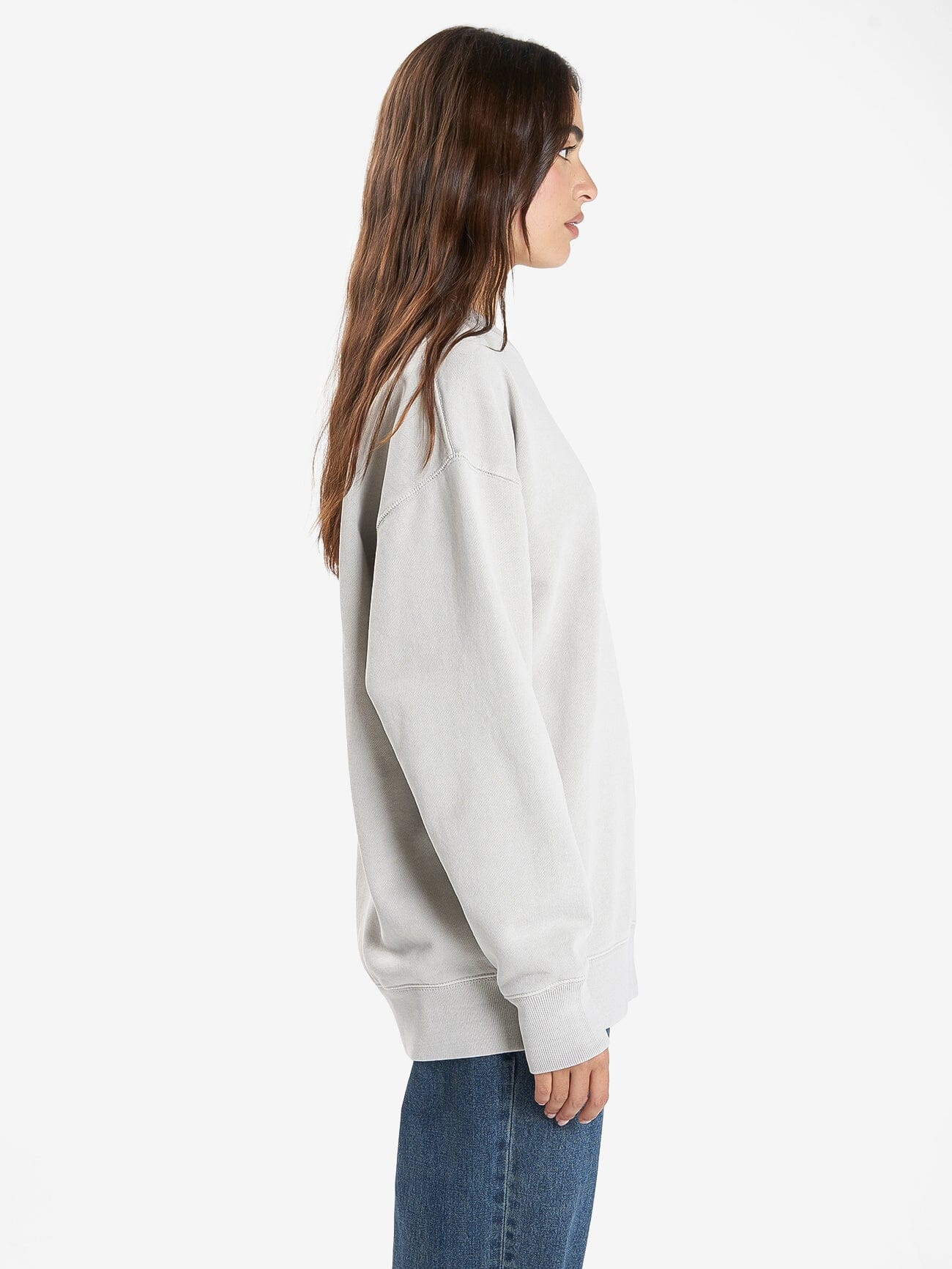 Minimal Thrills Slouch Crew - Oyster Grey 4