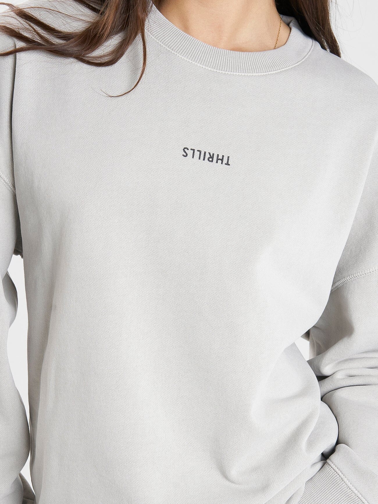 Minimal Thrills Slouch Crew - Oyster Grey 4