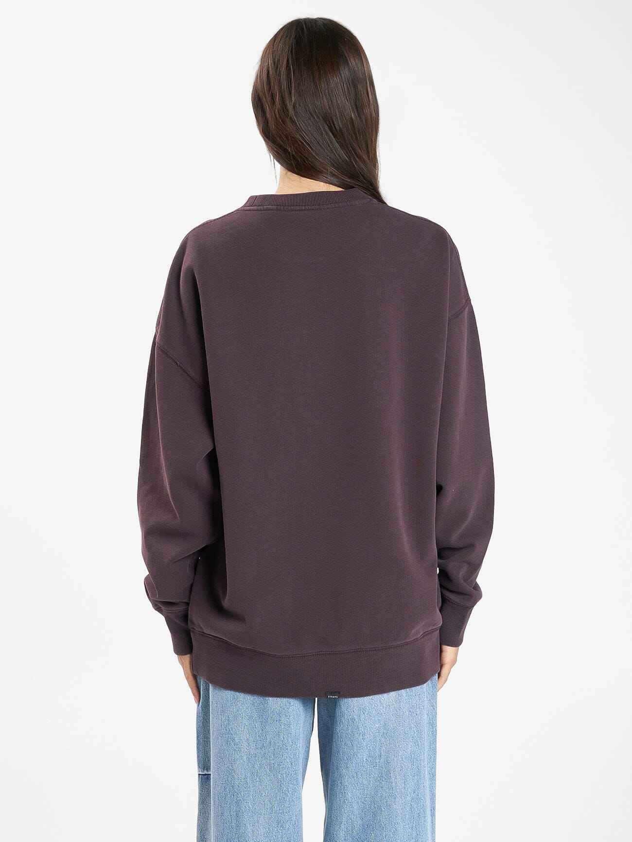 Minimal Thrills Slouch Crew - Deep Plum 4