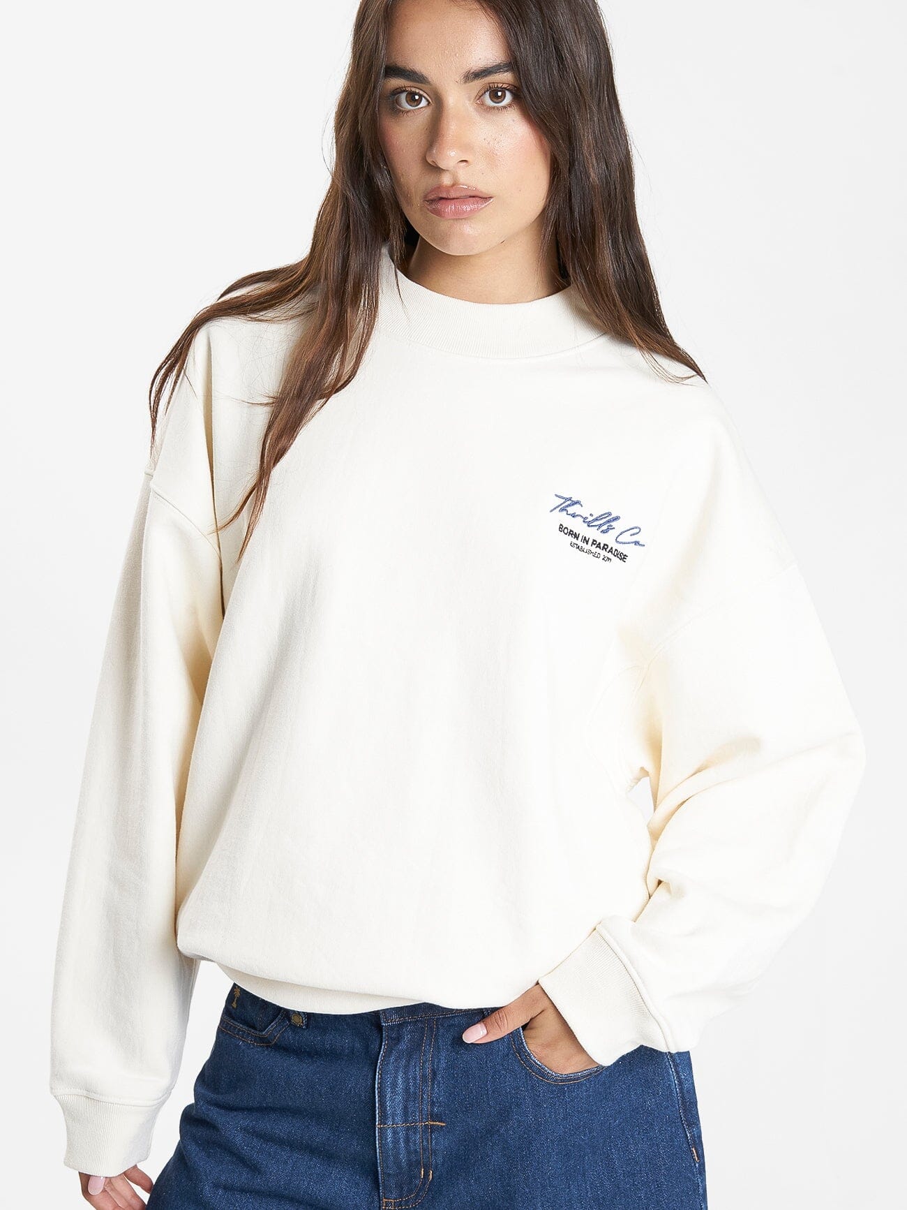 Signature Cocoon Panel Crew - Heritage White 4