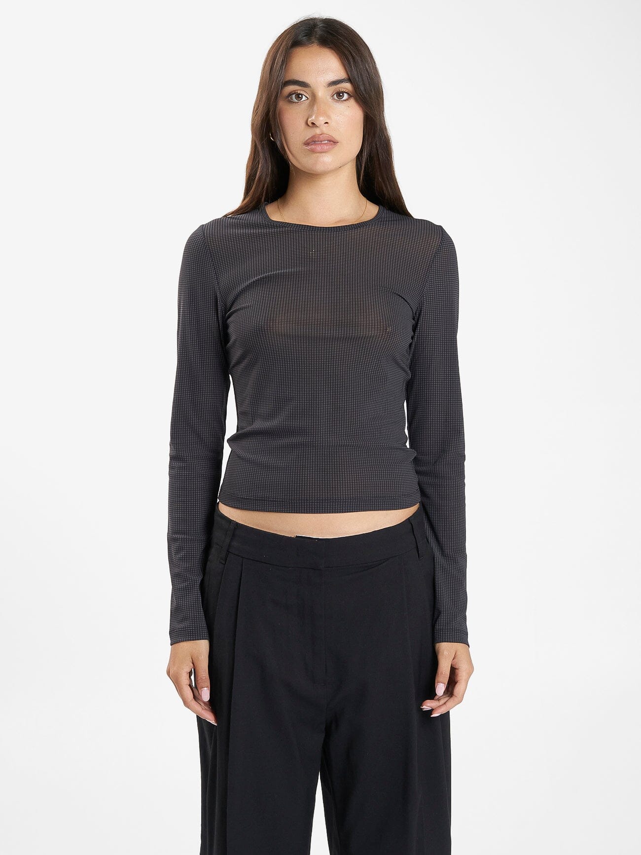 Nano Mesh Top - Dark Charcoal 4