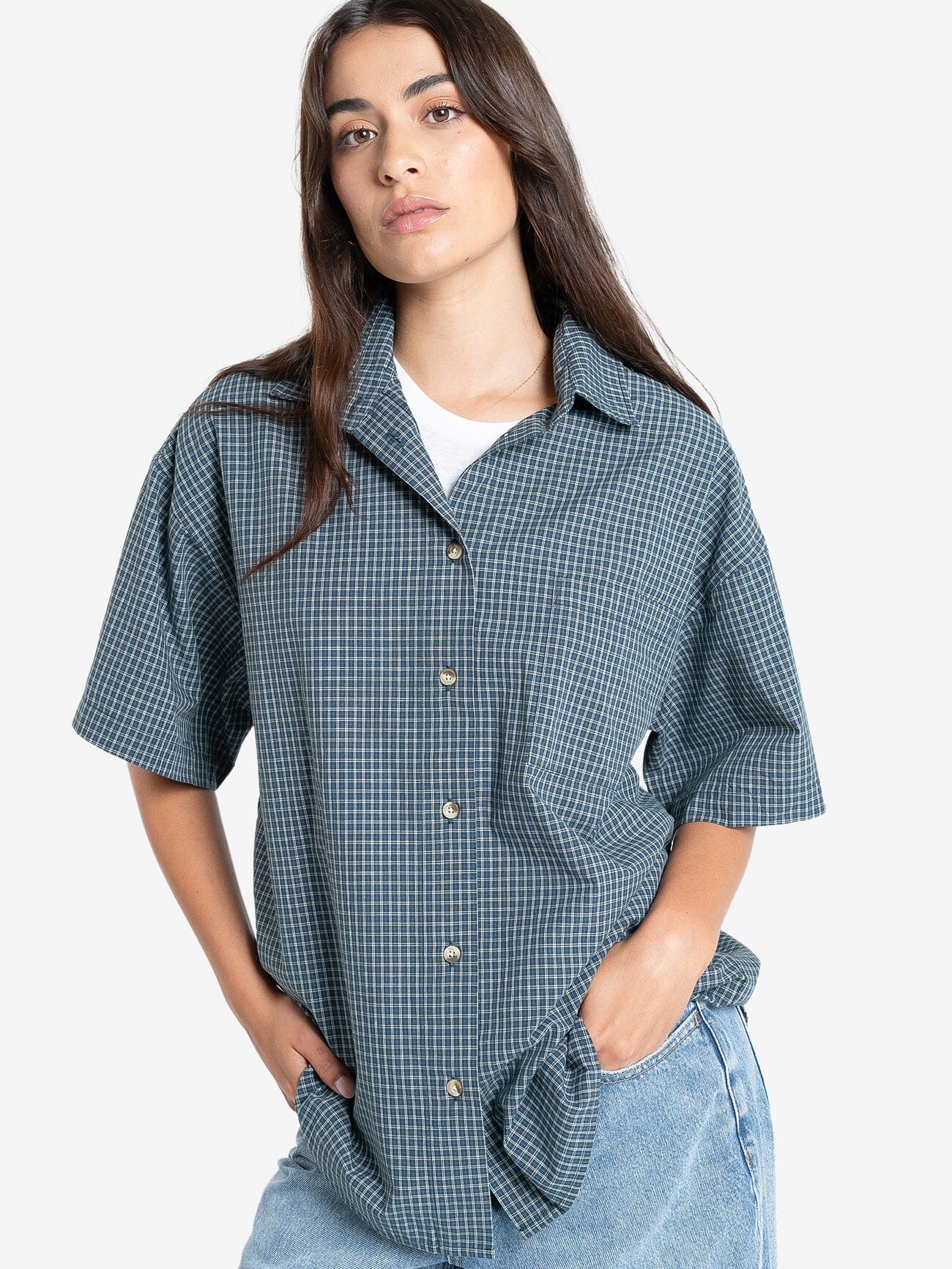 Precious Energy Plaid Shirt - Dark Jade 4