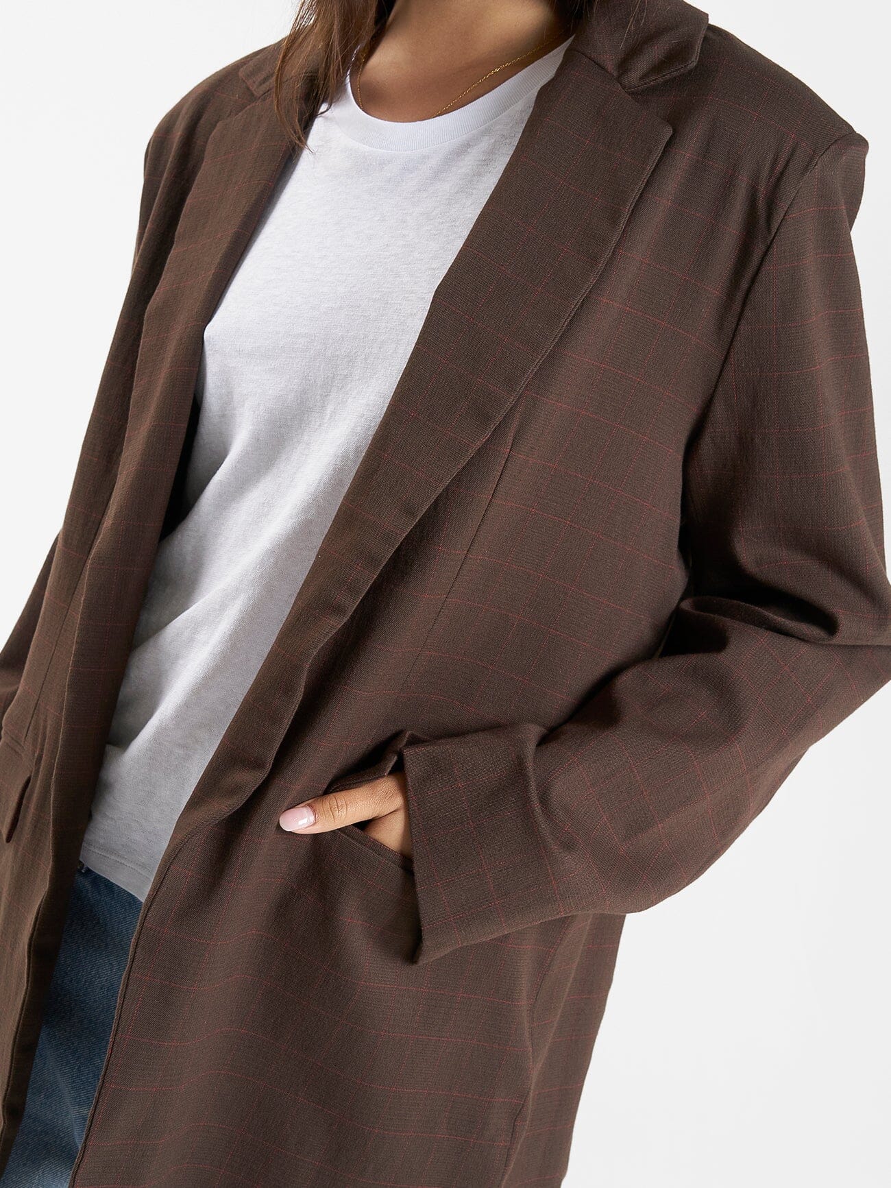 Allegra Blazer - Burnt Chestnut 4