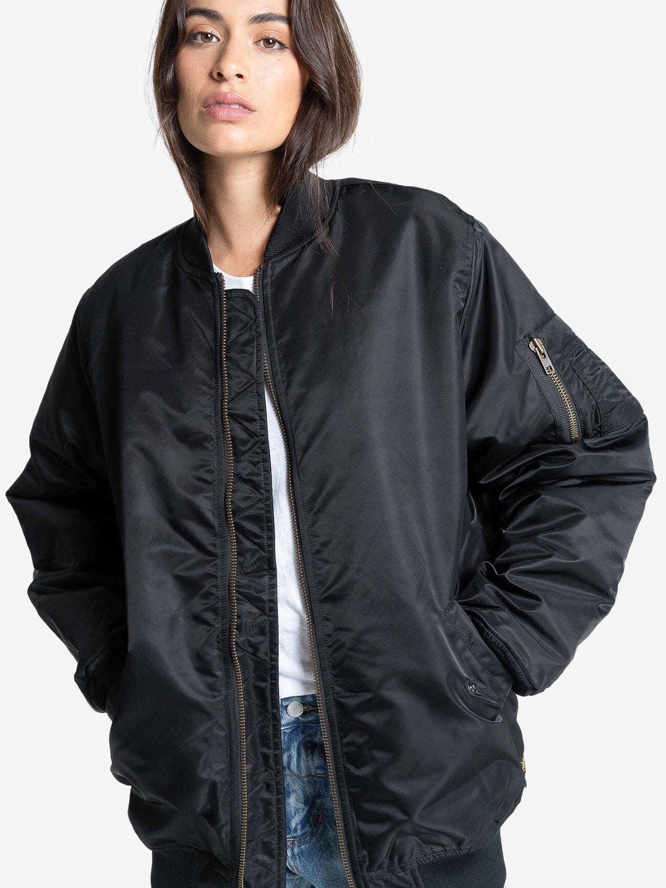 Thrills Union Oversized Bomber - Black 4