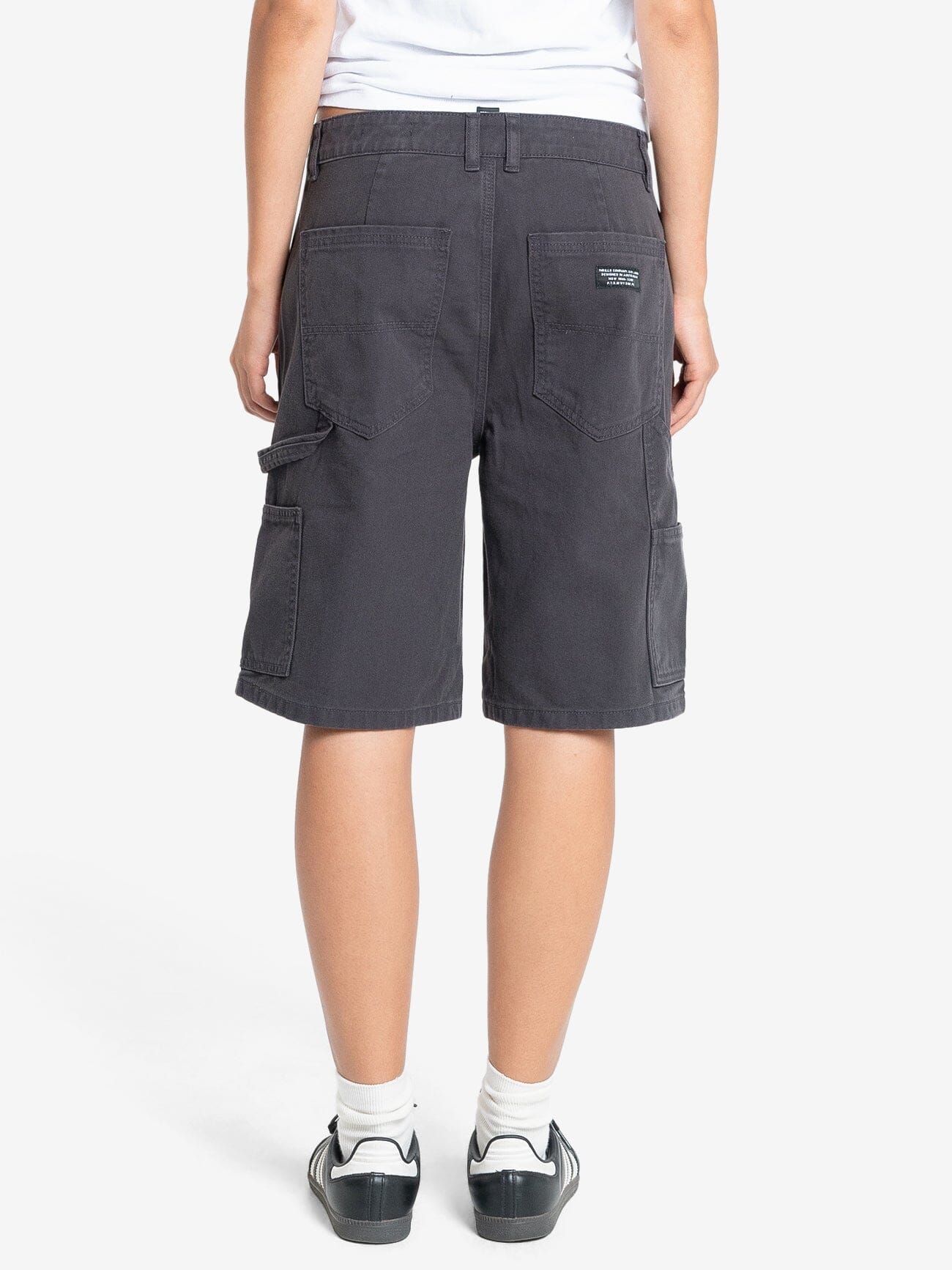 Slouch Carpenter Twill Short - Dark Charcoal 4