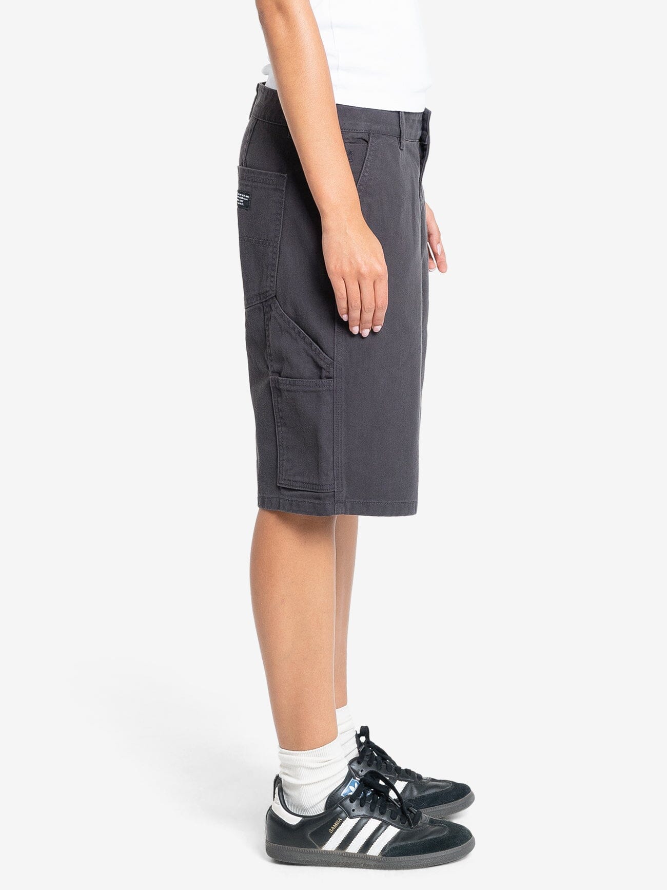 Slouch Carpenter Twill Short - Dark Charcoal 4