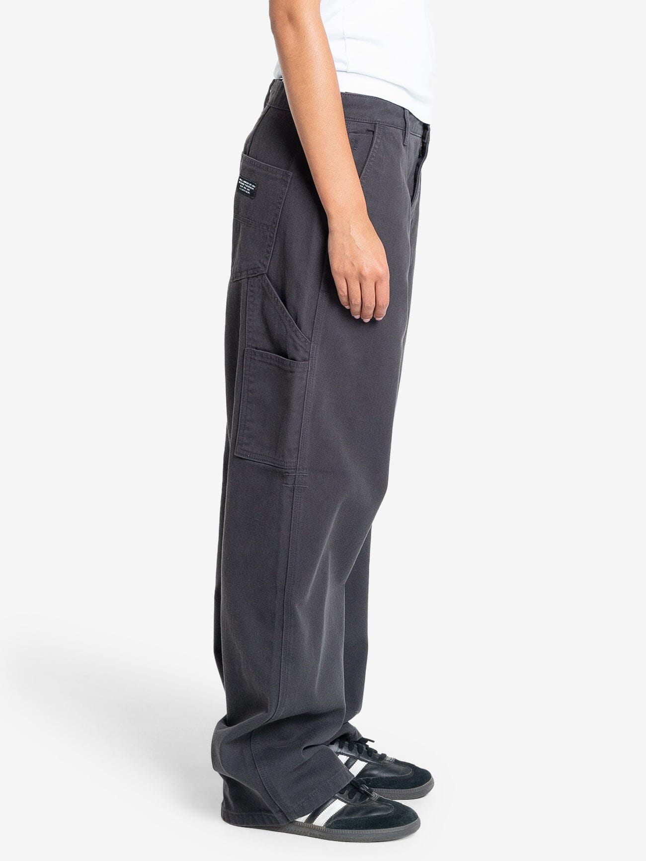 Slouch Carpenter Twill Pant - Dark Charcoal 4