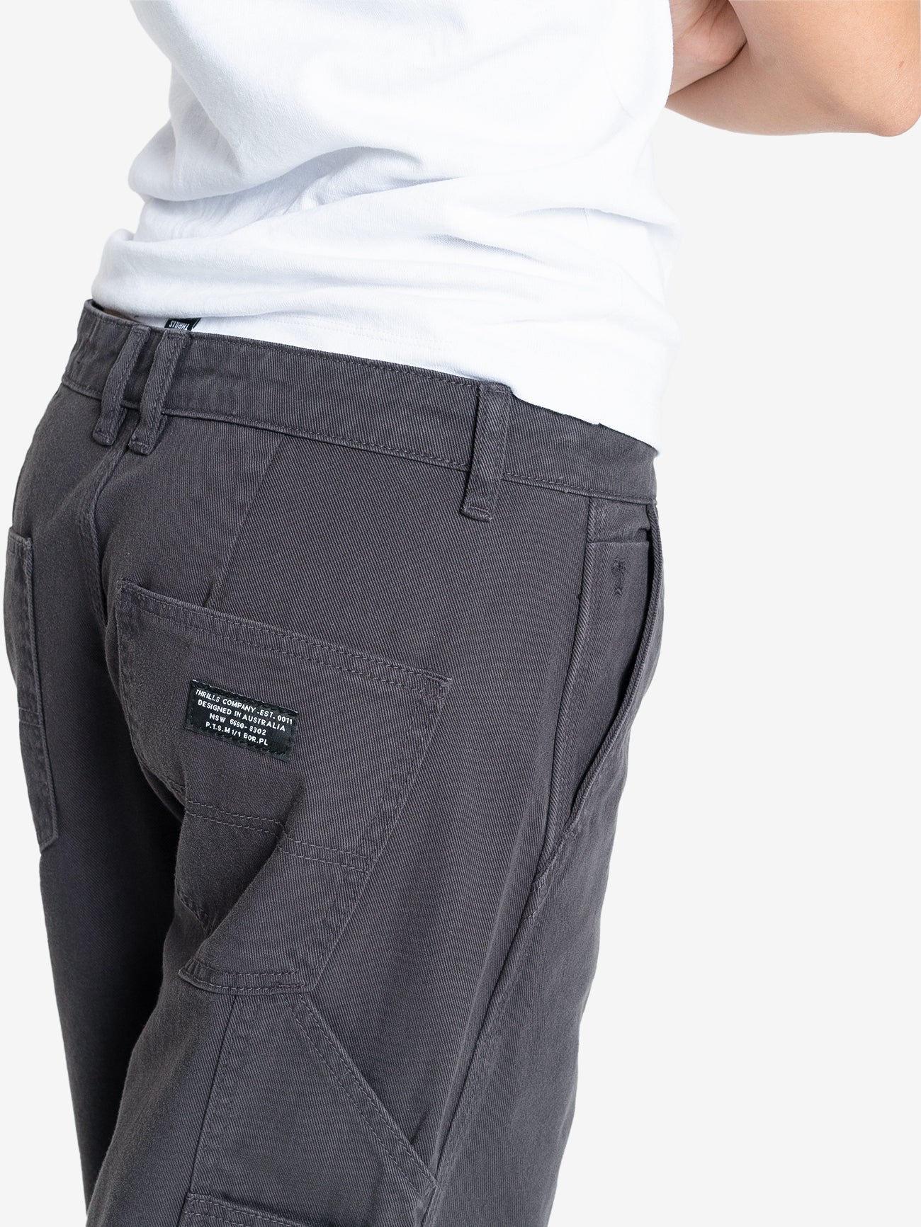 Slouch Carpenter Twill Pant - Dark Charcoal 4