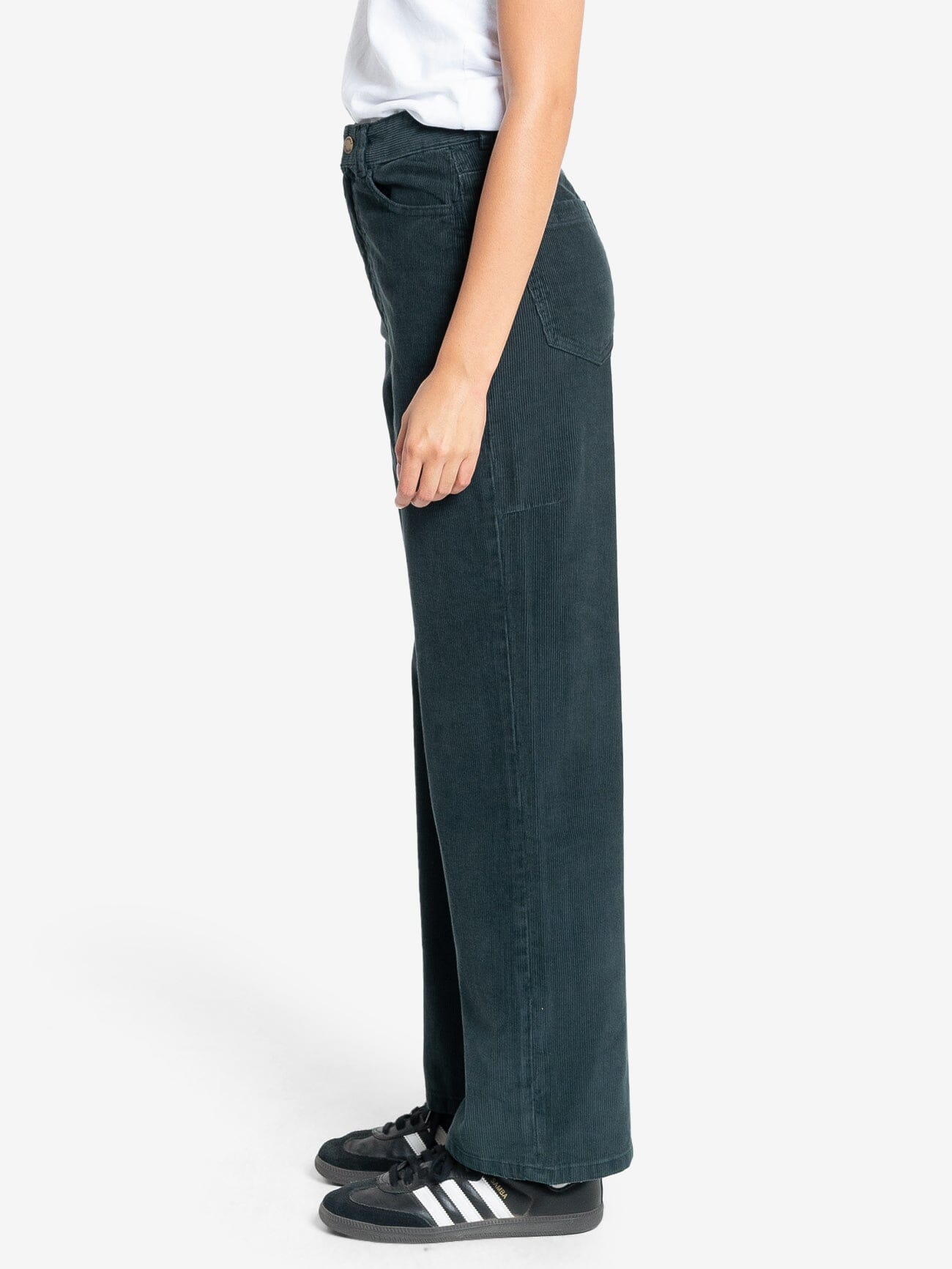 Holly Cord Pant - Dark Jade 4