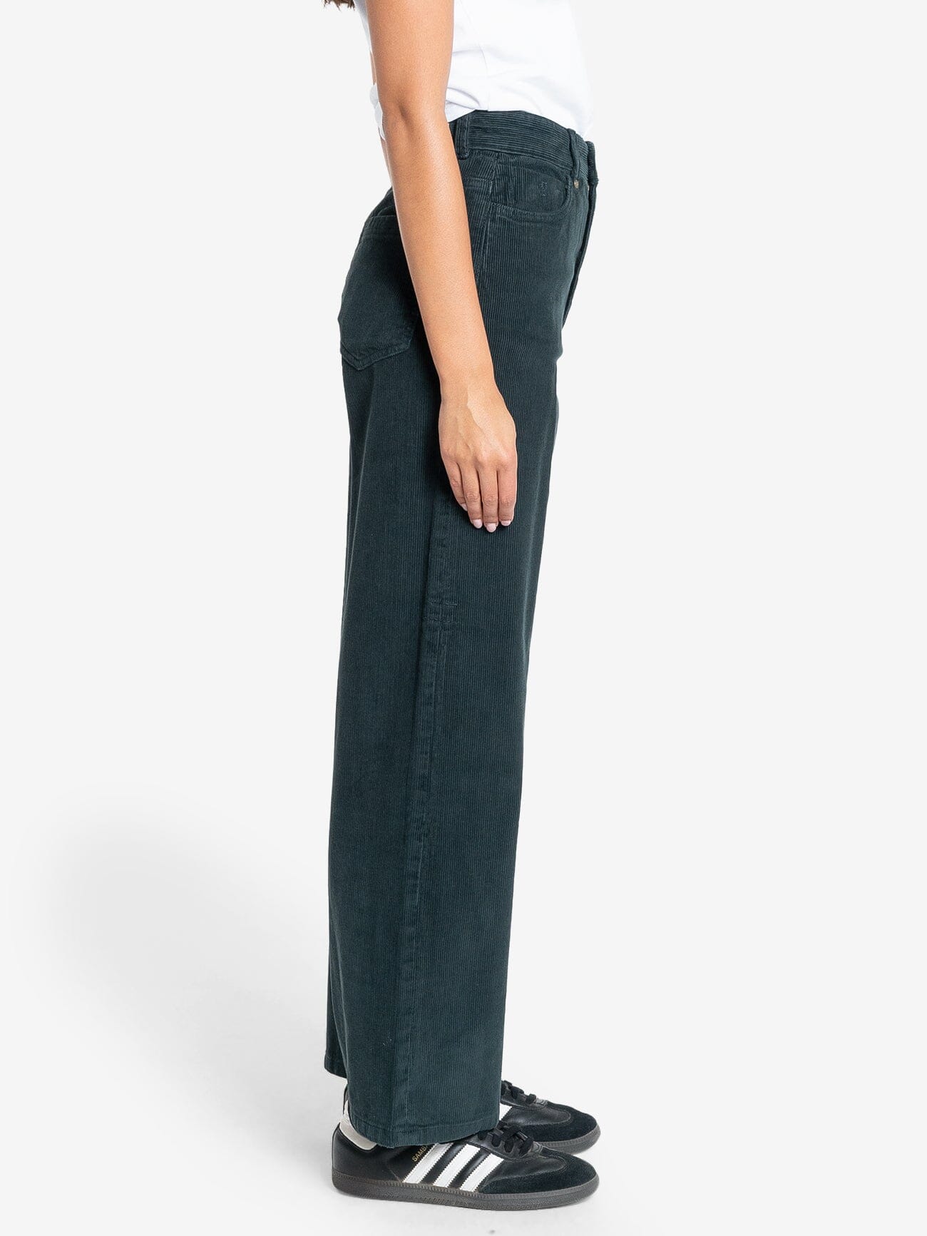 Holly Cord Pant - Dark Jade 4