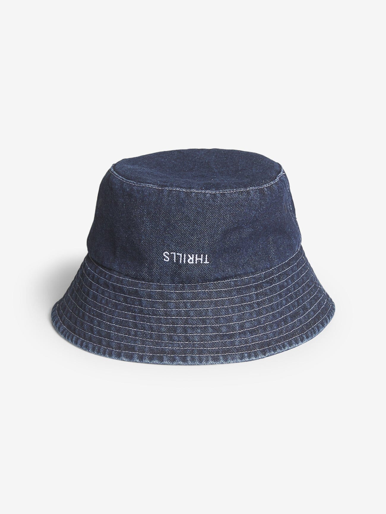 Thrills Denim Bucket Hat - Indigo One Size