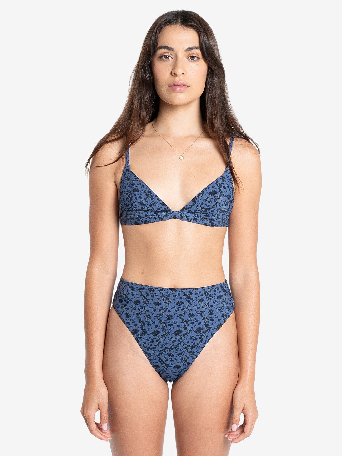 Rue Fixed Triangle Bikini Top - Ensign Blue 4