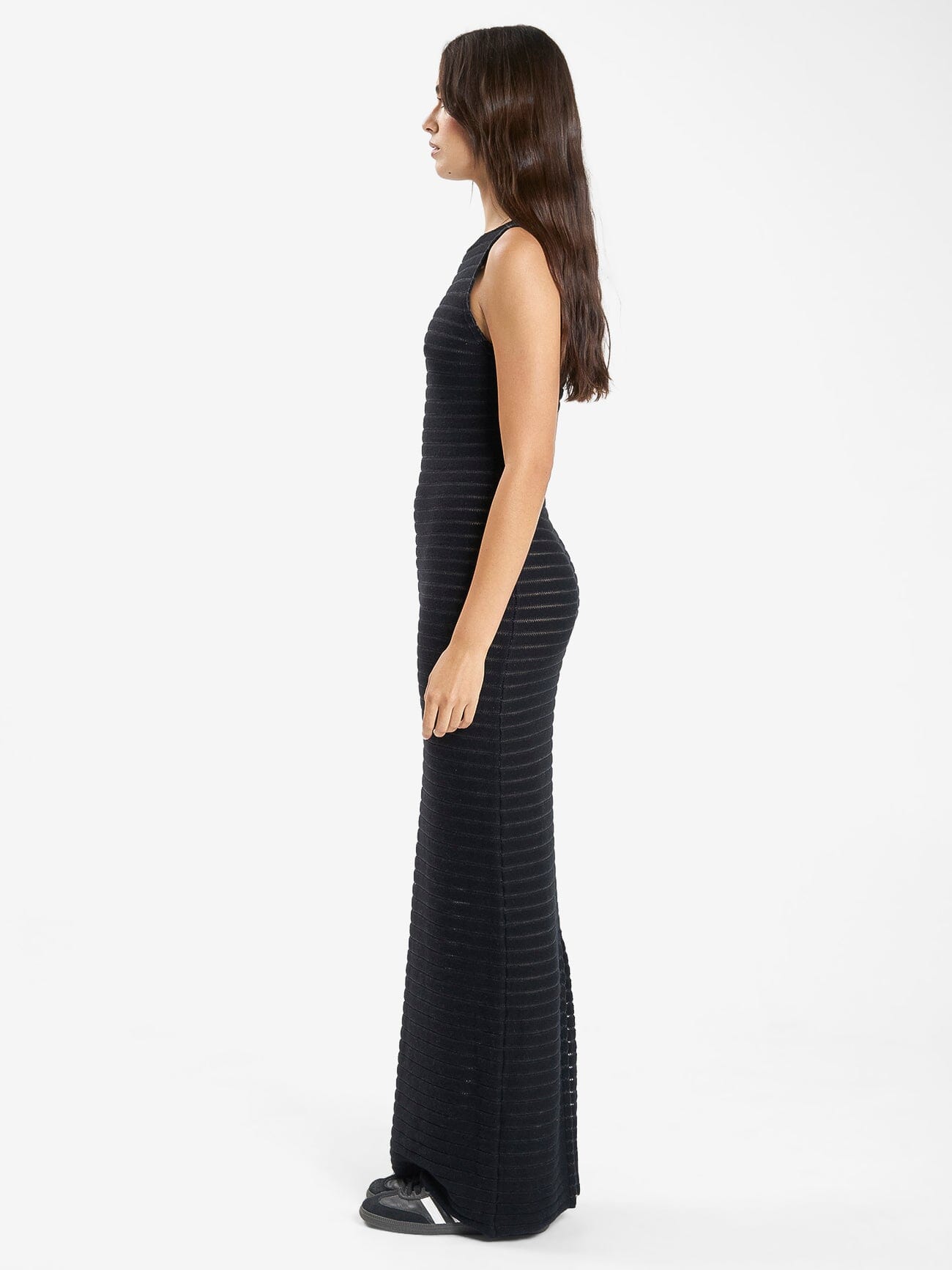 Chain Knit Dress - Black 4