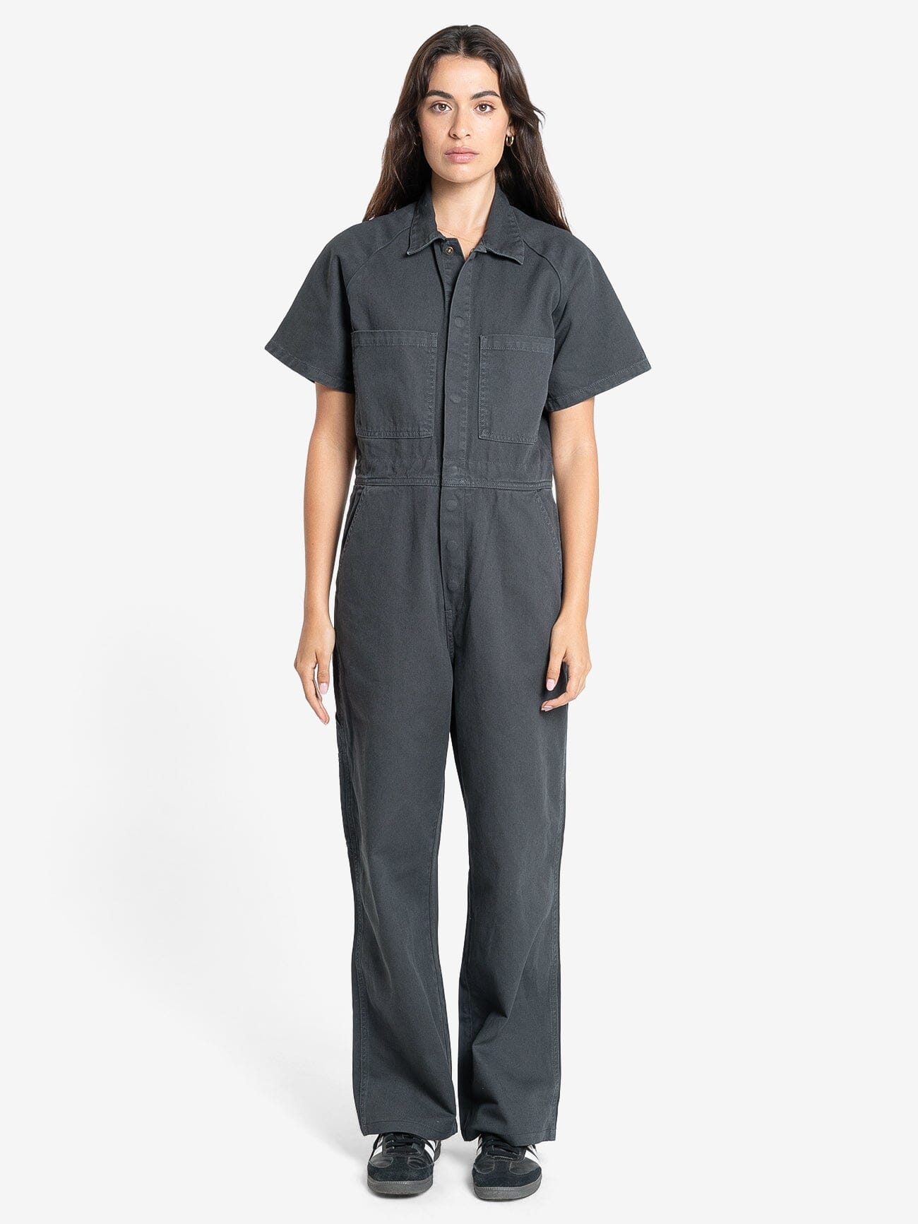 Carpenter Short Sleeve Coverall - Dark Charcoal 4