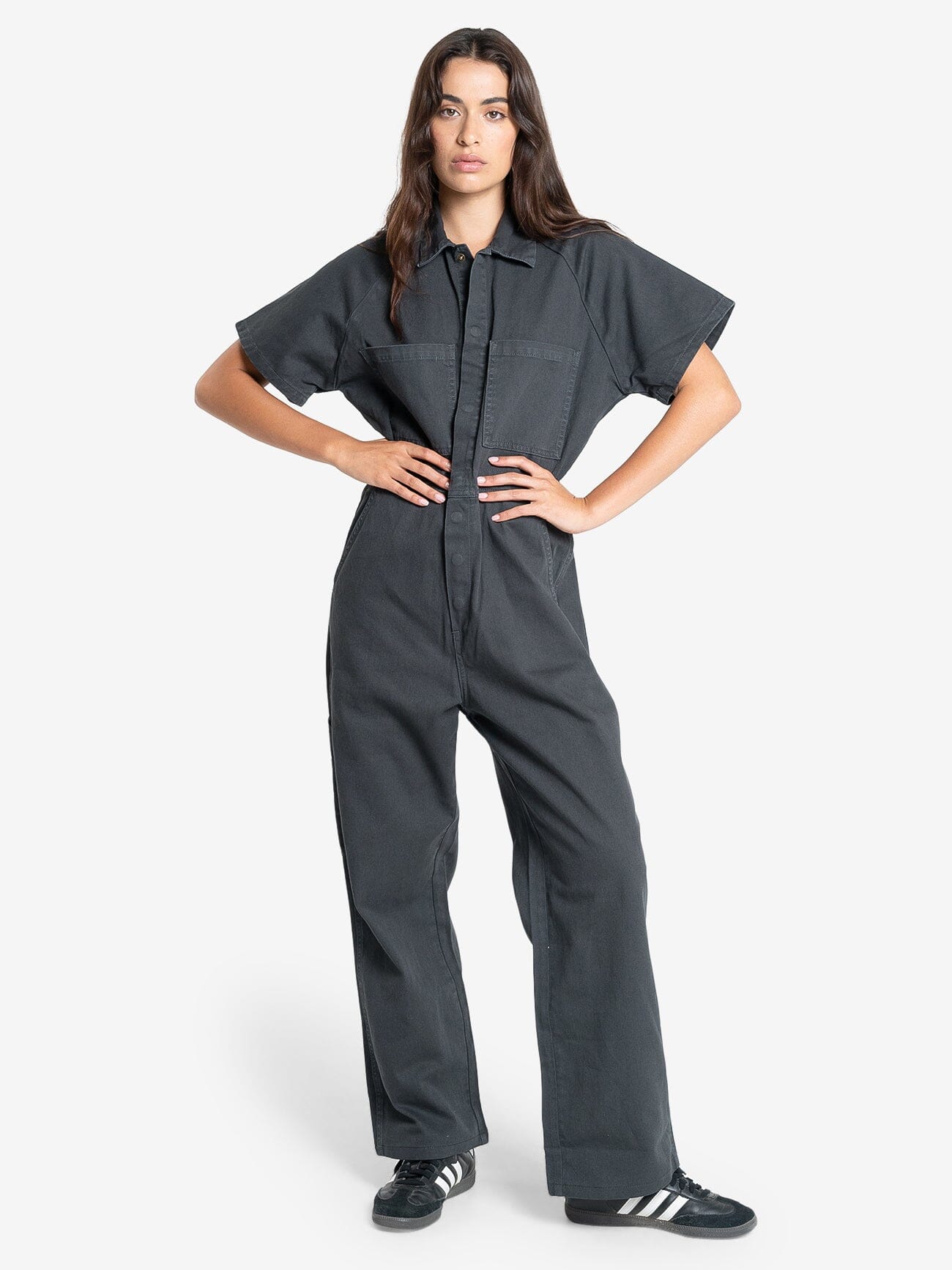 Carpenter Short Sleeve Coverall - Dark Charcoal 4