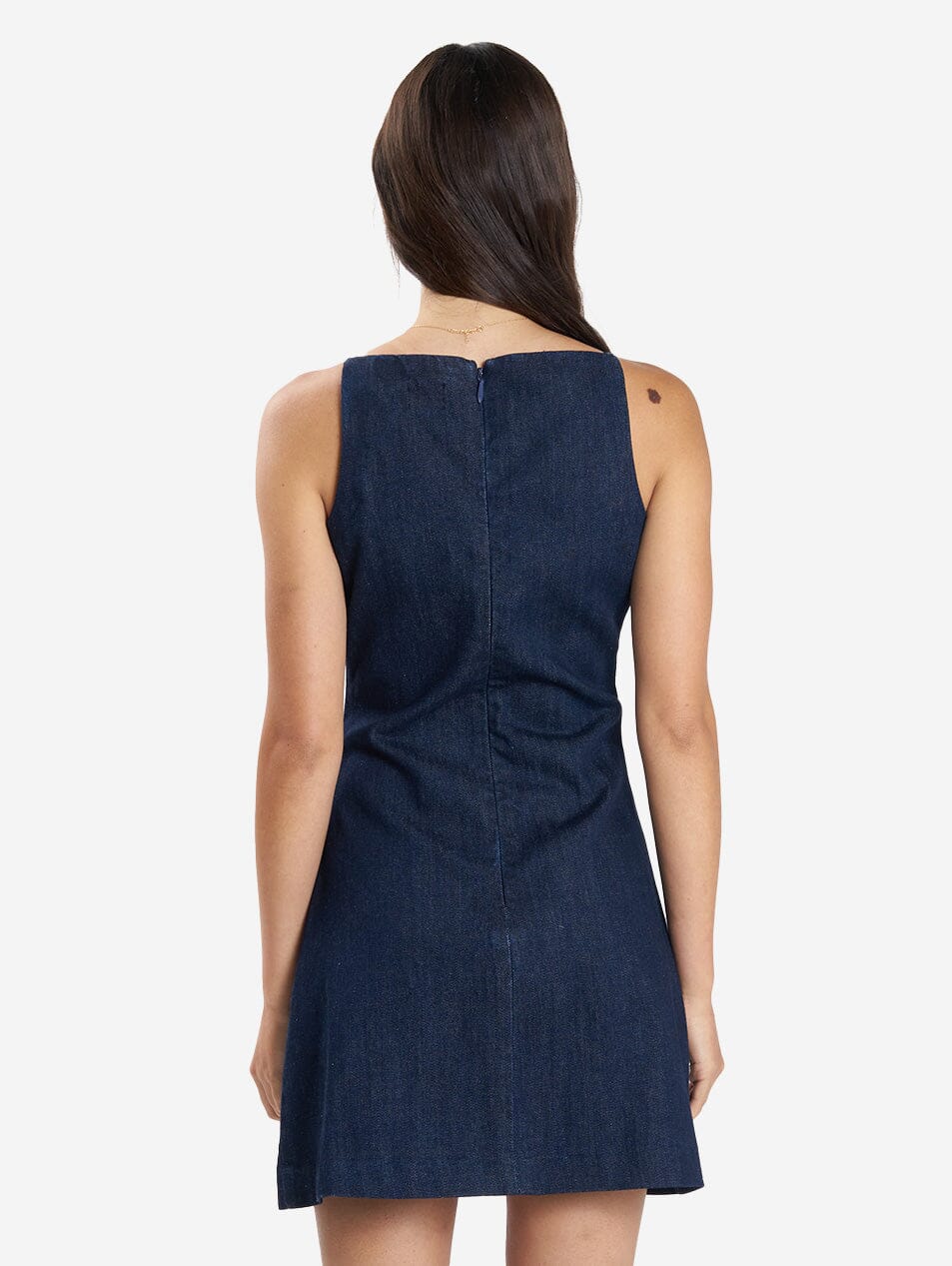 Alessia Denim Mini Dress - Raw Indigo 4