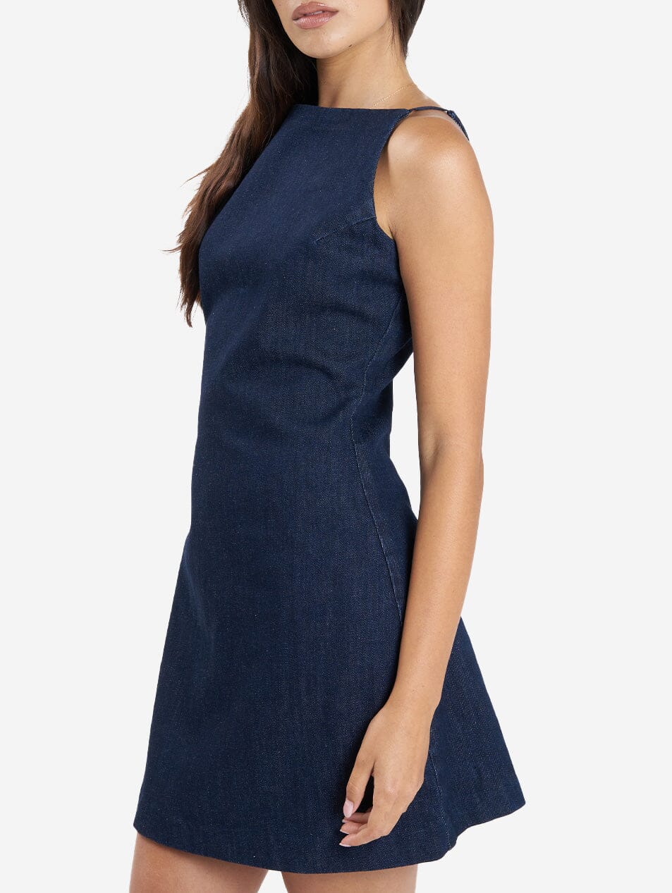 Alessia Denim Mini Dress - Raw Indigo 4