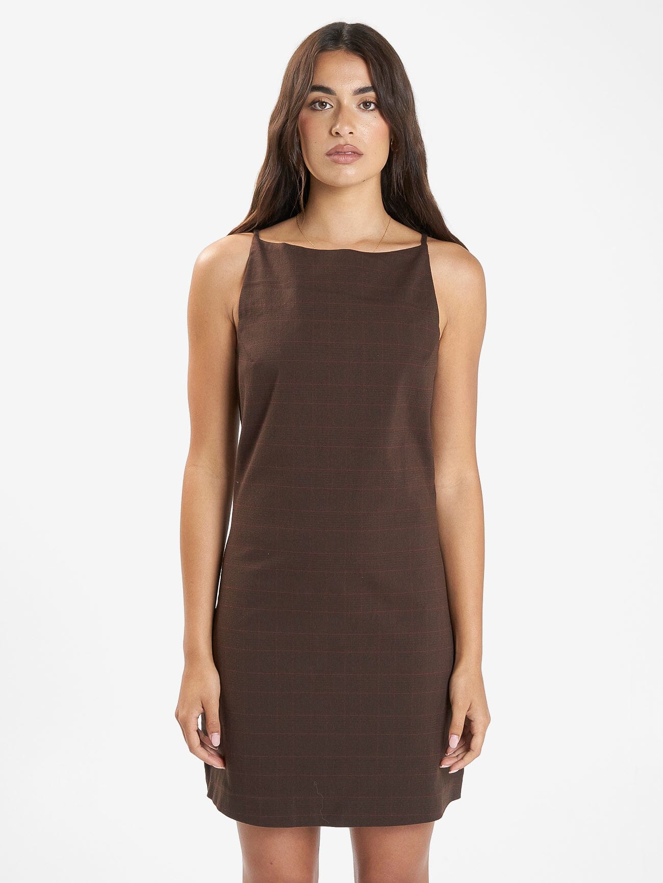 Alessia Mini Dress - Burnt Chestnut 4