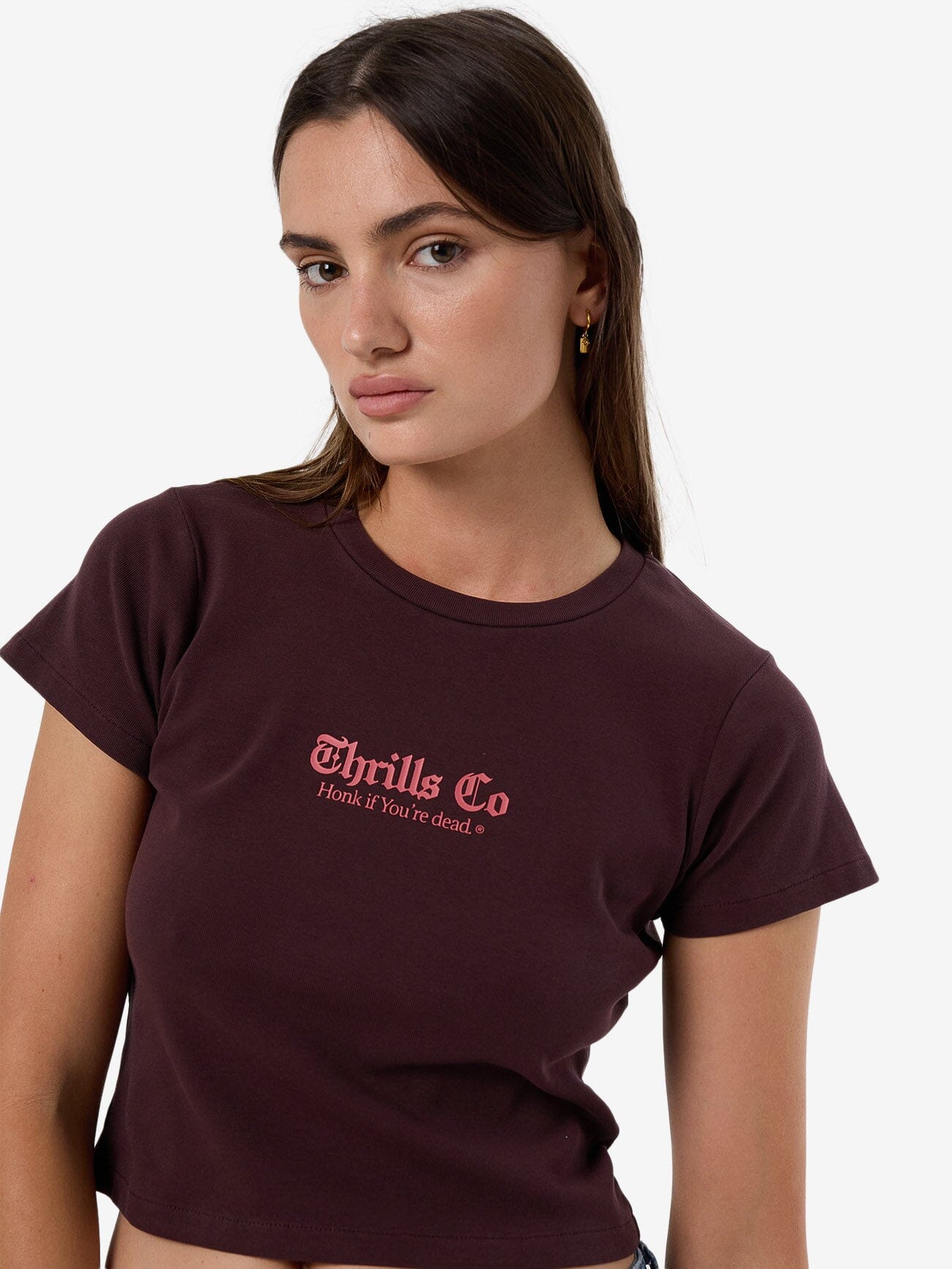 Lighten Up Mini Tee - Deep Plum 4