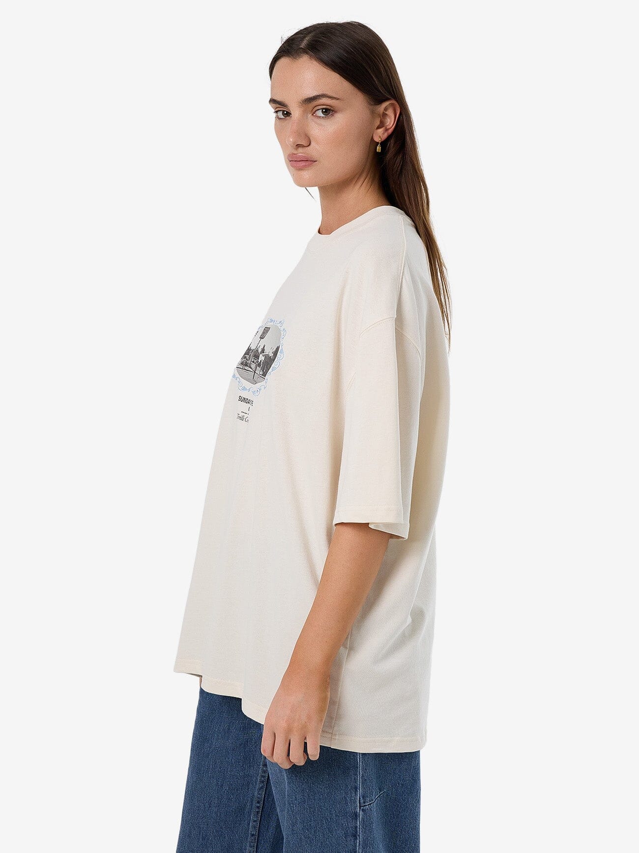 Sundays Lure Oversized Tee - Heritage White 4