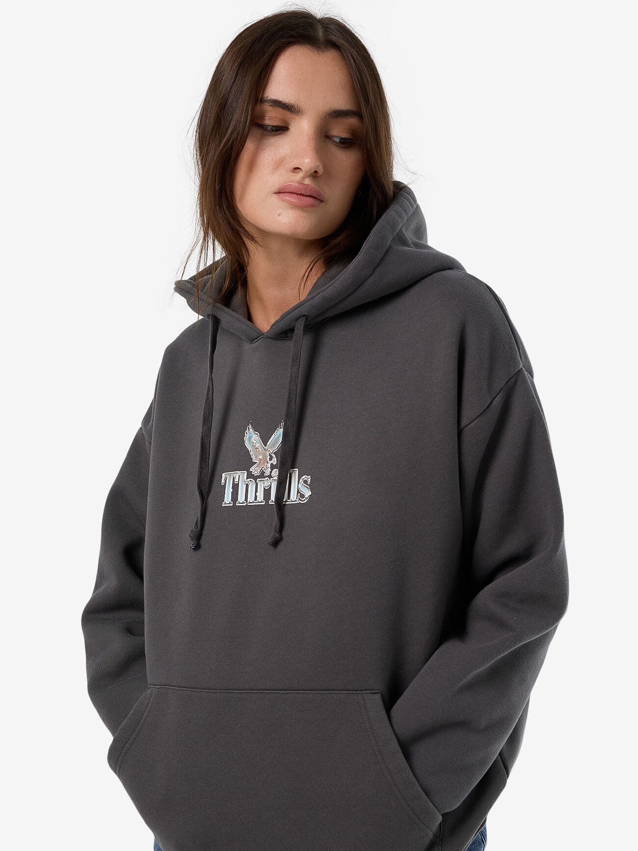 Strength And Glory Slouch Hood - Merch Black