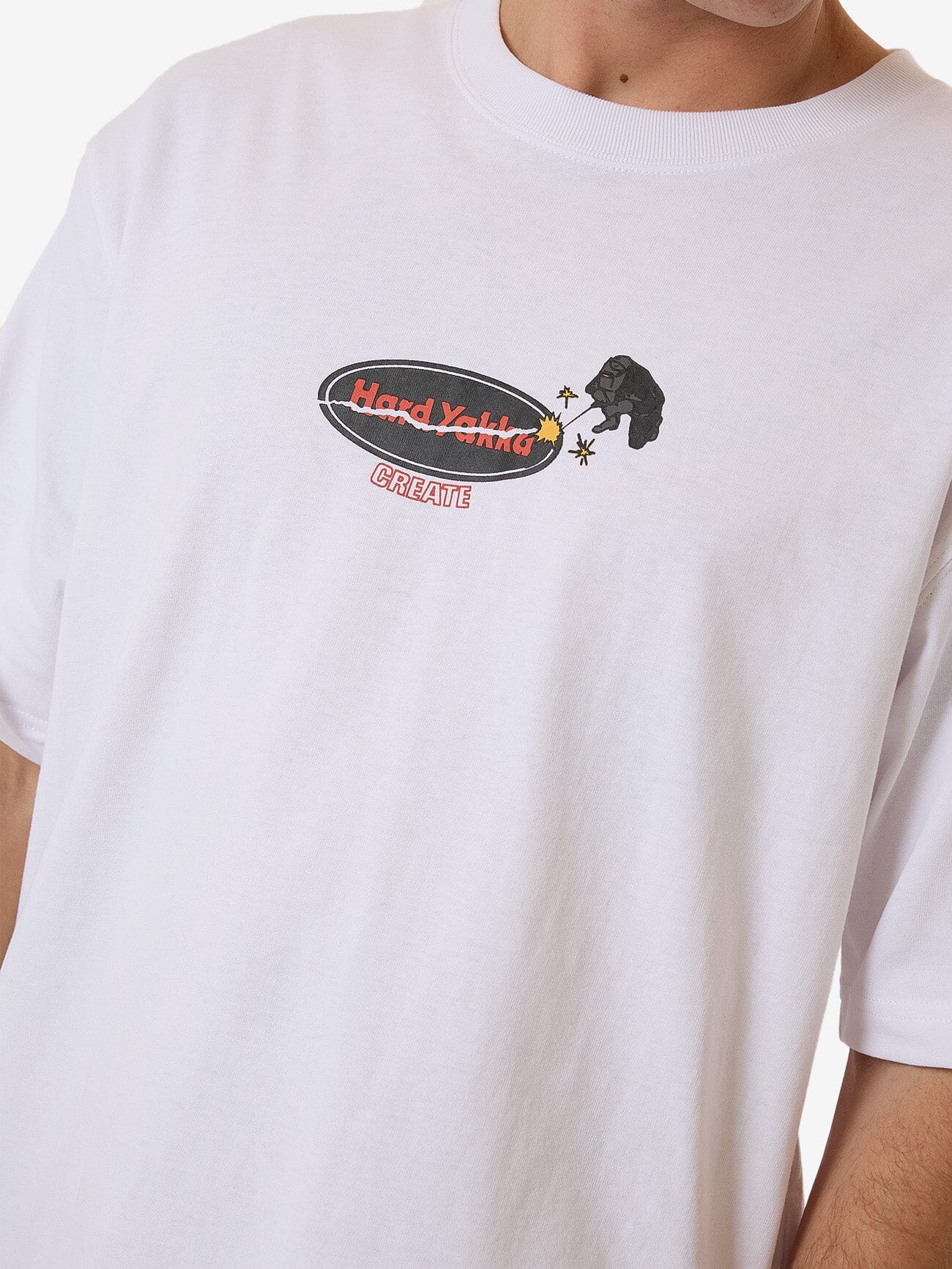 HYC Braze Oversize Fit Tee - White