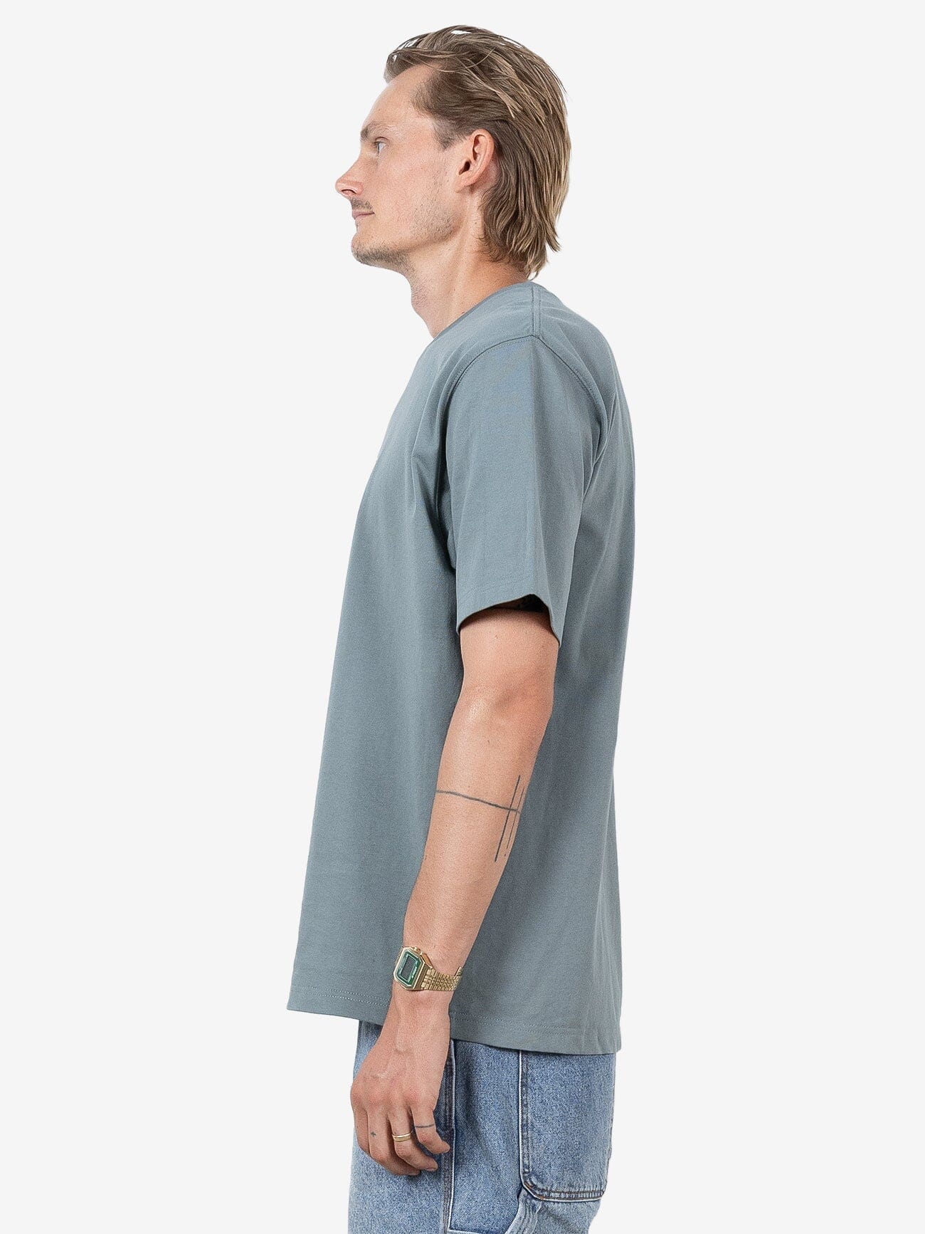 HYC Mechanic Oversize Fit Tee - Scrubs Green