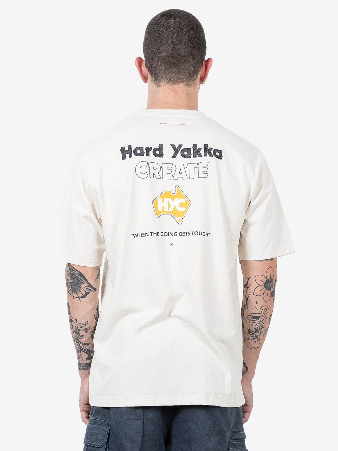 HYC Tough Going Oversize Fit Tee - Unbleached