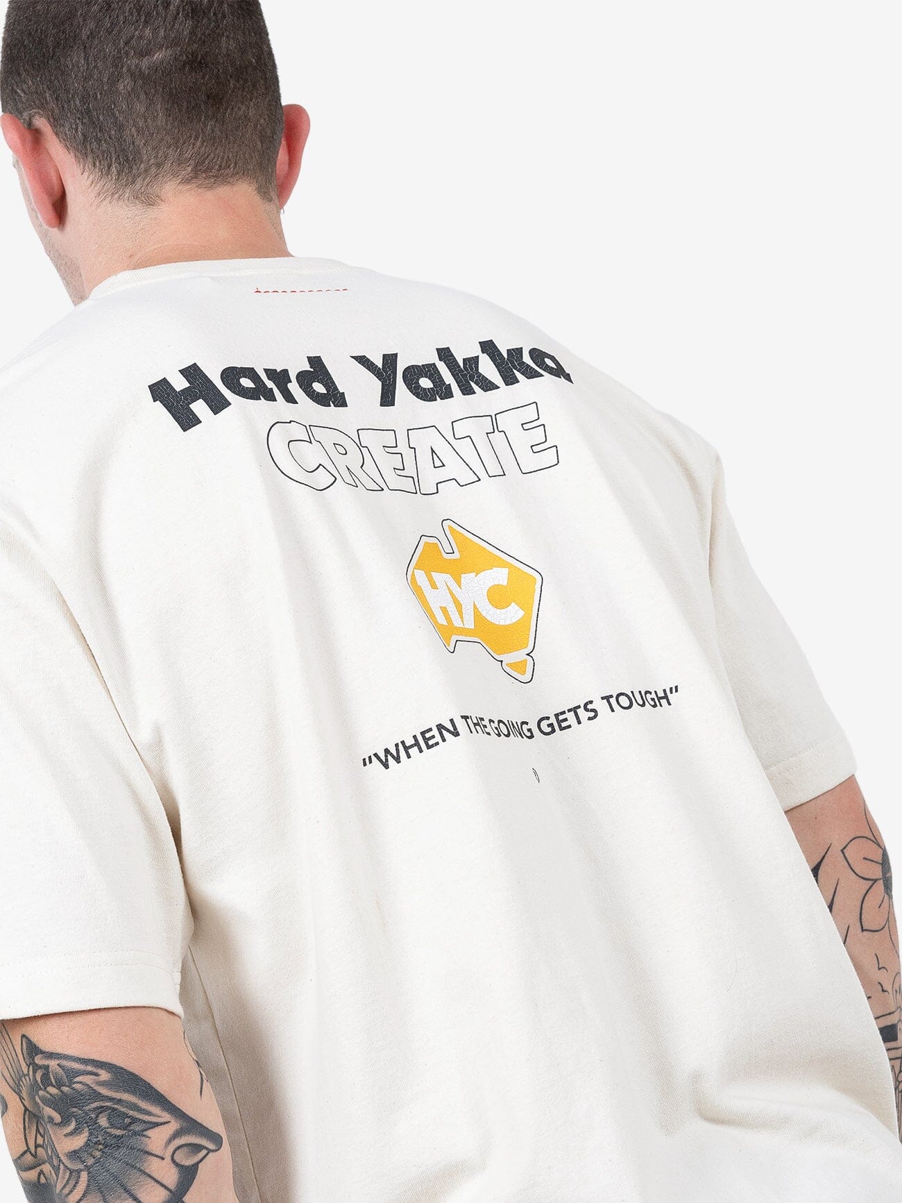 HYC Tough Going Oversize Fit Tee - Unbleached