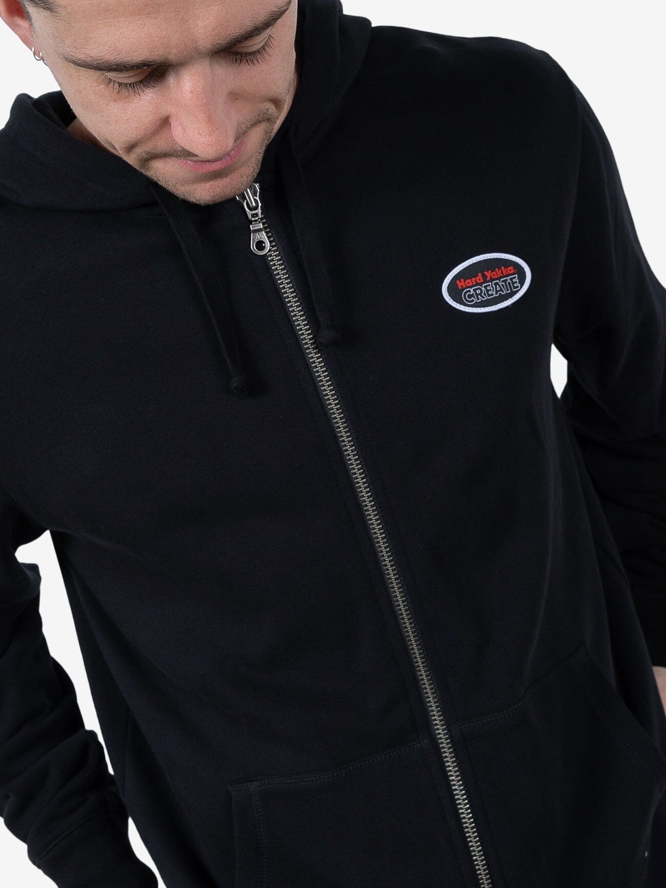 HYC Workmate Zip Hood Fleece - Black