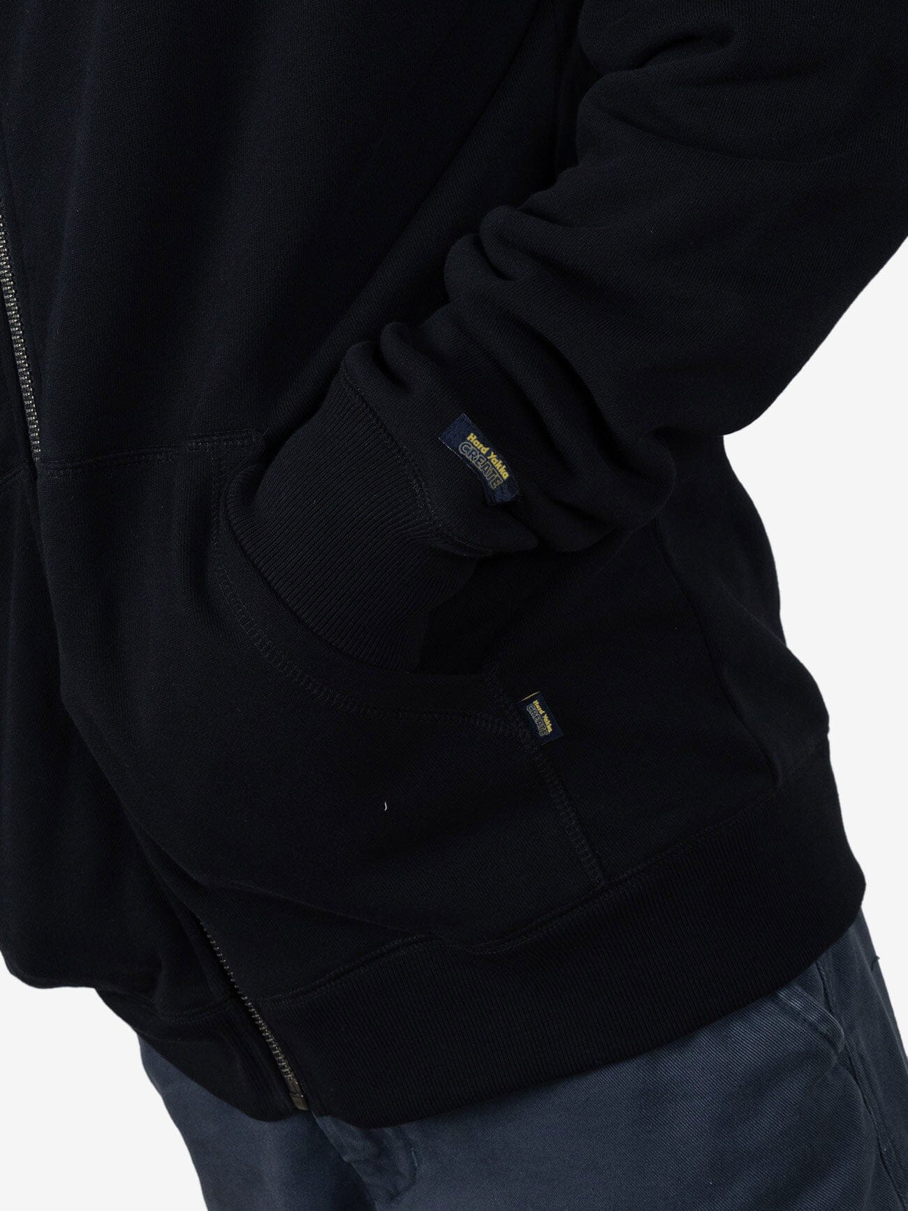 HYC Workmate Zip Hood Fleece - Black