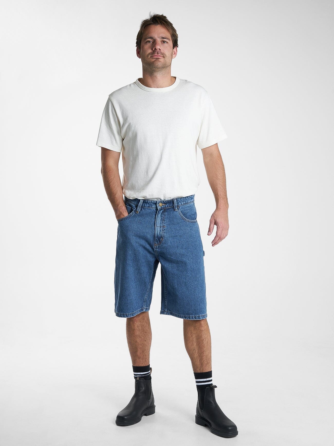 Big Slacker Denim Short - Rinsed Blues