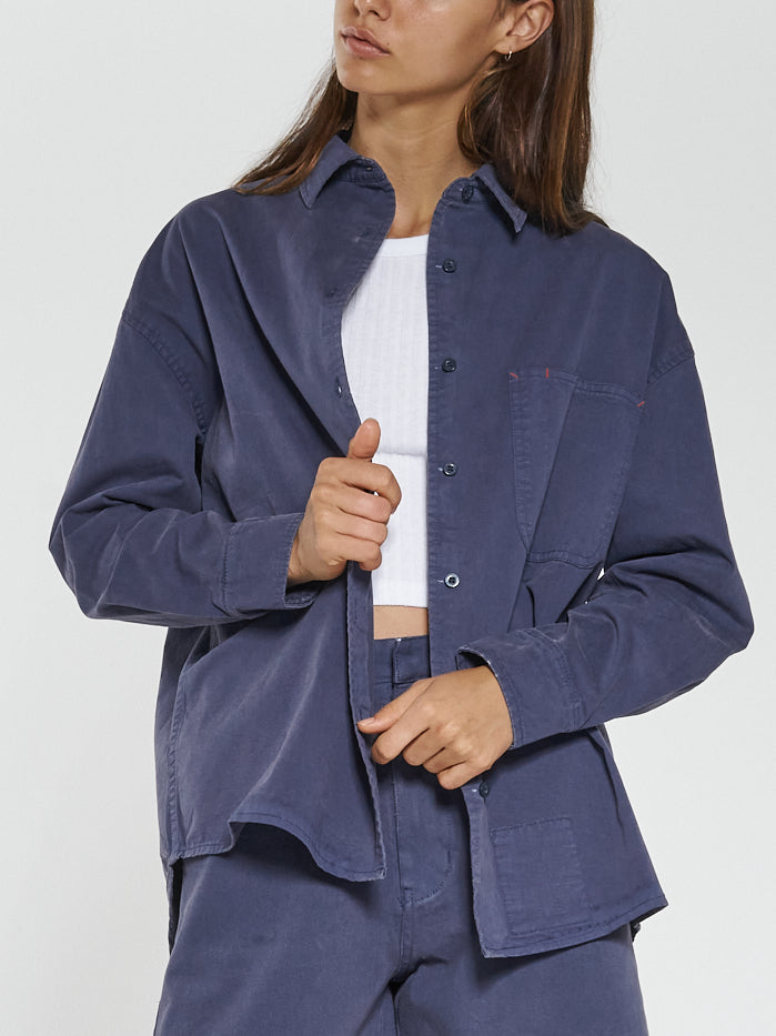 Hard Yakka x Thrills LS Work Shirt - Yakka Blue