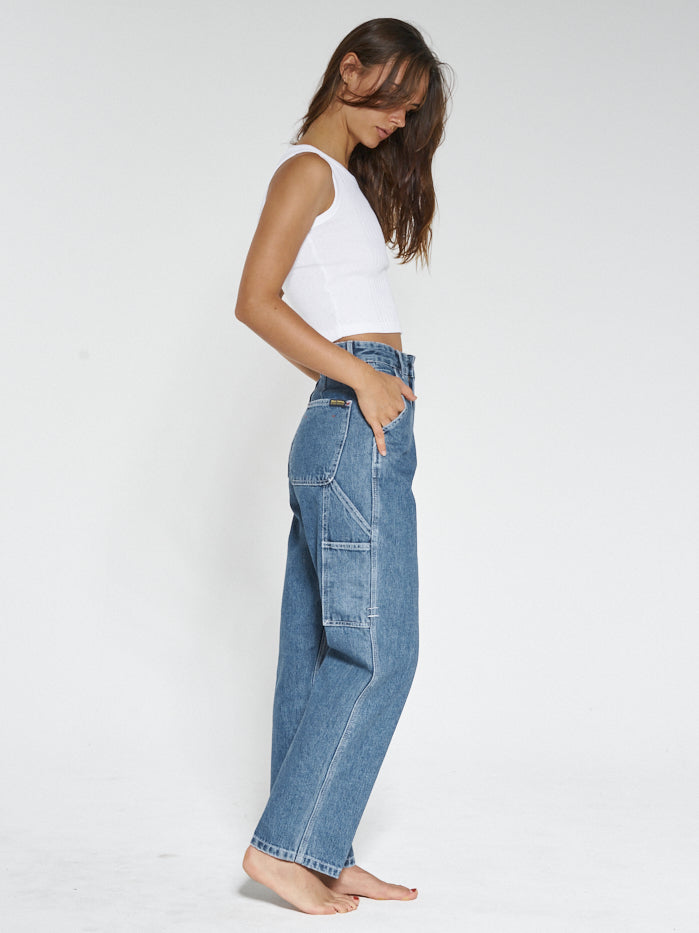 Hard Yakka x Thrills Carpenter Pant - Vintage Rinse Blue