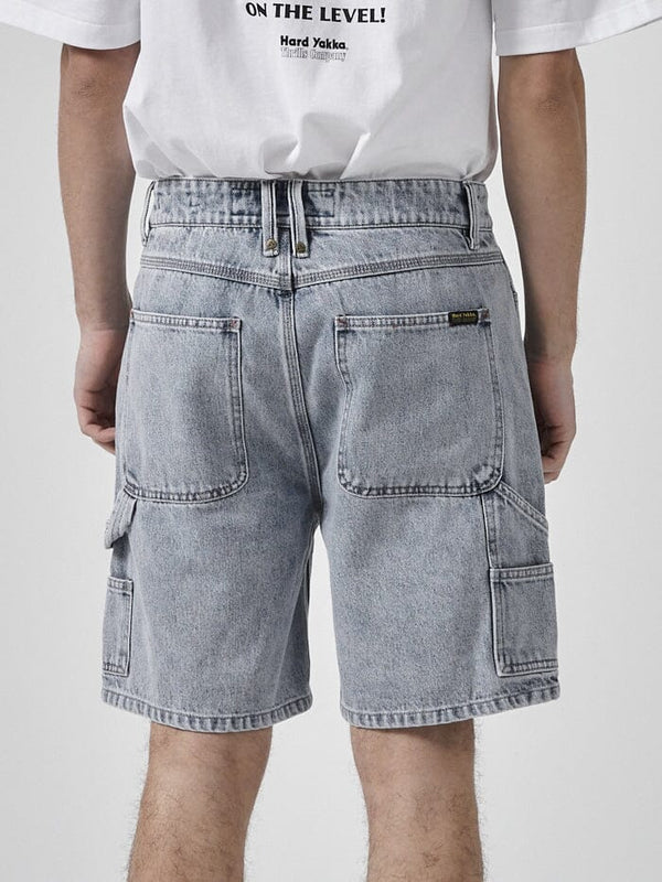 Hard Yakka x Thrills Carpenter Short - Faded Rinse Indigo