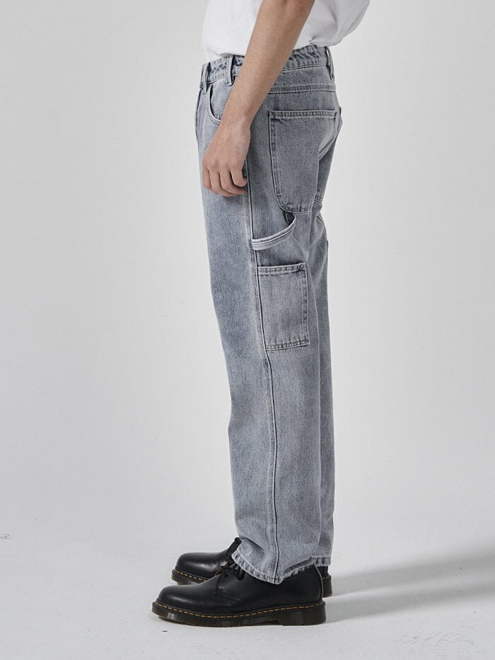 Hard Yakka x Thrills Carpenter Jean - Faded Rinse Indigo