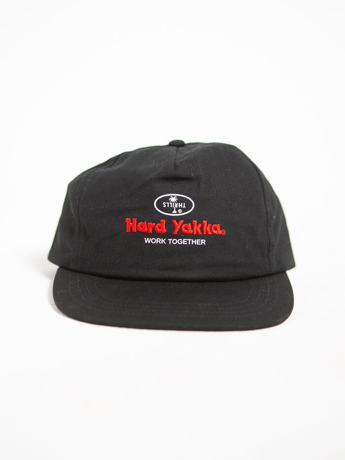 Hard Yakka x Thrills Union 5 Panel Cap - Black