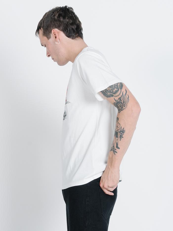 Too Fast Merch Fit Tee - Dirty White