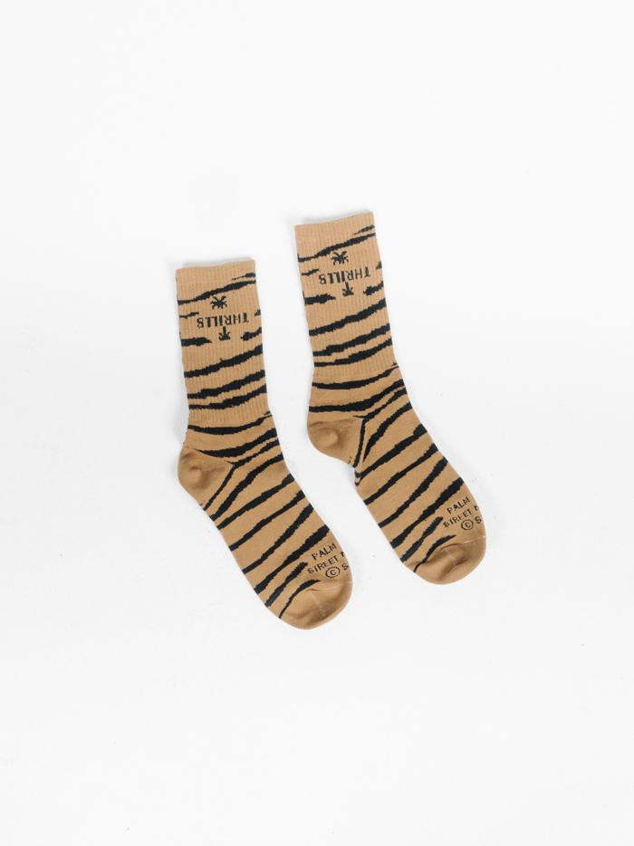 Disrupted Paradise Sock - Palm Bronze