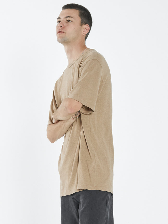 Hemp Thrills Stamp Light Merch Fit Tee - Sand