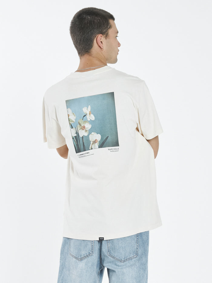 Narcissus Merch Fit Tee - Heritage White