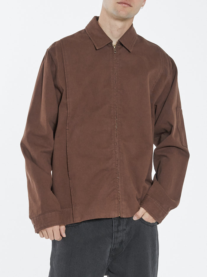 Minimal Thrills Work Jacket - Washed Cocoa