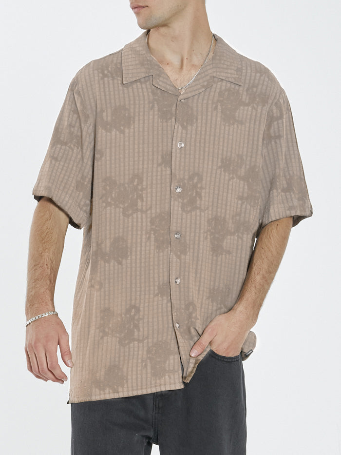 Engineered For Happiness Bowling Shirt - Desert